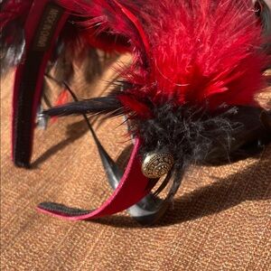 Vibrant “Fascinator”Feathered Headband